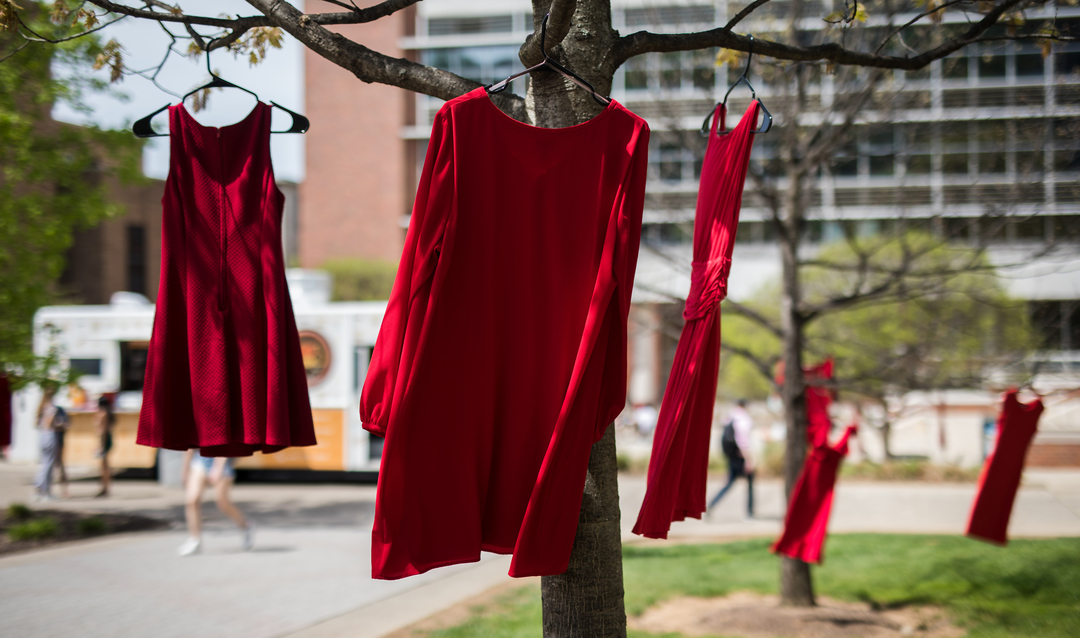 Red Dresses Raise Awareness of Violence Against Indigenous Women